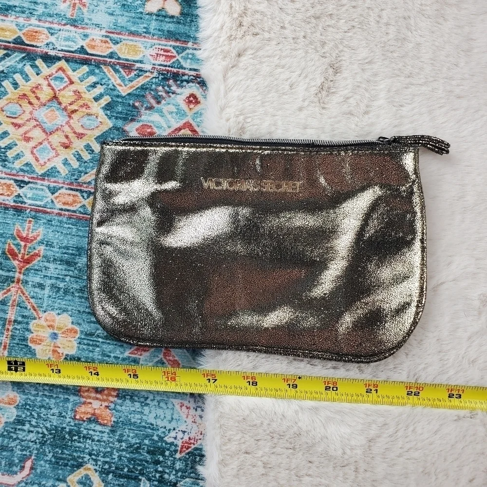 Victoria Secret Gold Cosmetic Bag